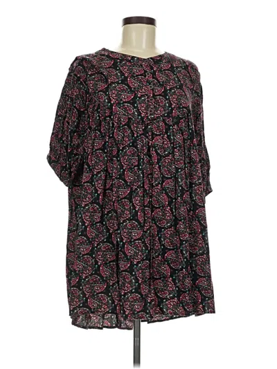 Pre-owned Umgee 3/4 Sleeve Blouse In Black