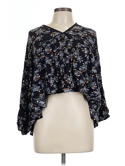Pre-owned Umgee 3/4 Sleeve Blouse In Black