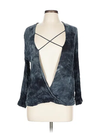 Pre-owned Umgee 3/4 Sleeve Blouse In Blue