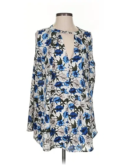 Pre-owned Umgee 3/4 Sleeve Blouse In Blue