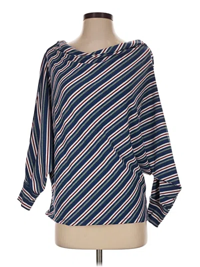 Pre-owned Umgee 3/4 Sleeve Blouse In Blue