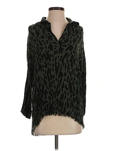 Pre-owned Umgee 3/4 Sleeve Blouse In Green