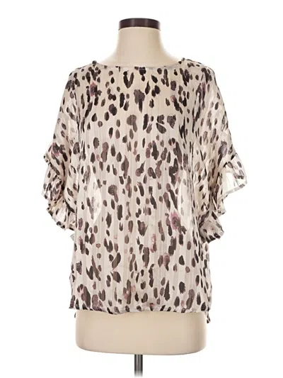 Pre-owned Umgee 3/4 Sleeve Blouse In Ivory