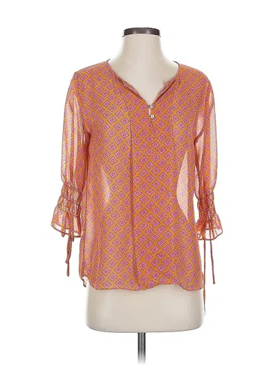 Pre-owned Umgee 3/4 Sleeve Blouse In Orange