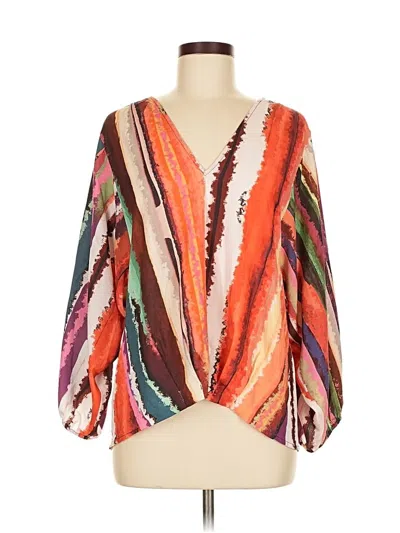 Pre-owned Umgee 3/4 Sleeve Blouse In Orange