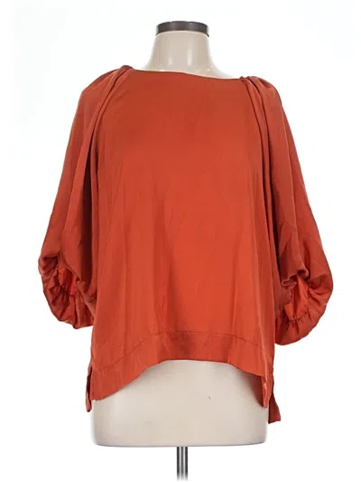 Pre-owned Umgee 3/4 Sleeve Blouse In Orange