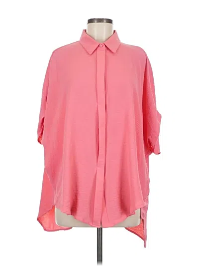 Pre-owned Umgee 3/4 Sleeve Blouse In Pink