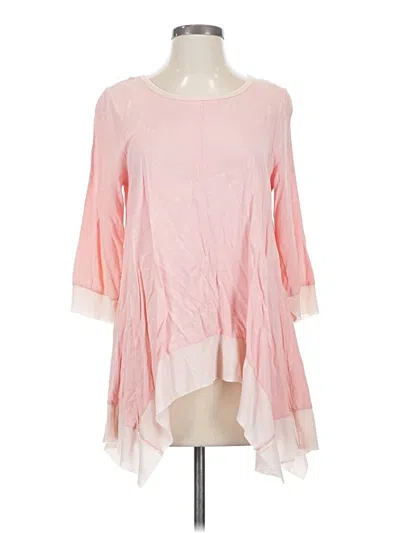 Pre-owned Umgee 3/4 Sleeve Blouse In Pink