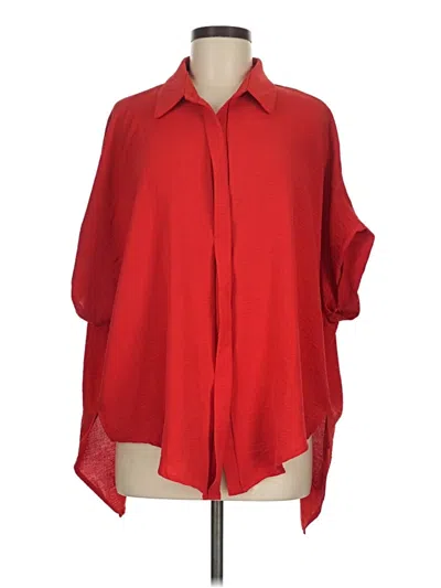 Pre-owned Umgee 3/4 Sleeve Blouse In Red