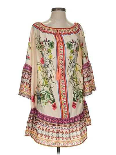 Pre-owned Umgee 3/4 Sleeve Blouse In White