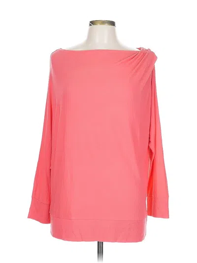 Pre-owned Umgee 3/4 Sleeve Top Pink One Shoulder Neckline Tops
