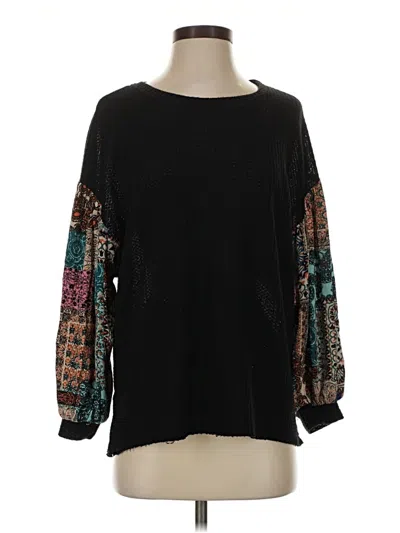 Pre-owned Umgee 3/4 Sleeve T-shirt In Black
