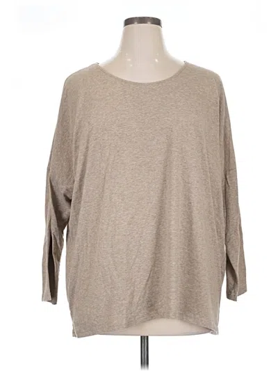 Pre-owned Umgee 3/4 Sleeve T-shirt In Brown