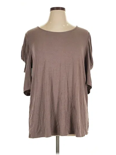 Pre-owned Umgee 3/4 Sleeve T-shirt In Brown