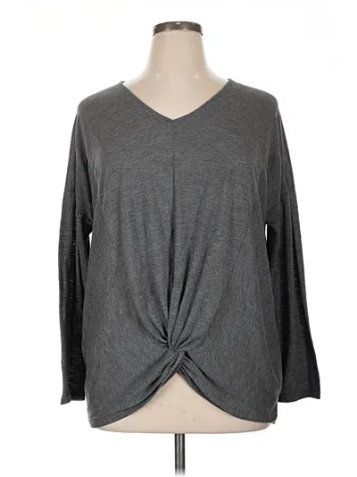Pre-owned Umgee 3/4 Sleeve T-shirt In Gray