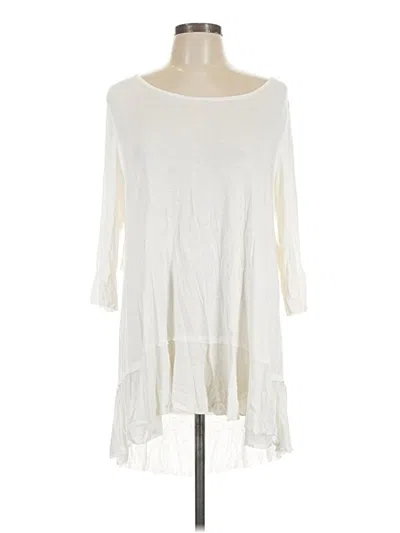 Pre-owned Umgee 3/4 Sleeve T-shirt In Ivory