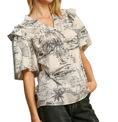 Umgee Ace Of Spades Top In Black