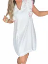 Umgee Ashleigh V-neck Mini Dress In White In White