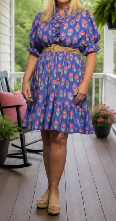 Umgee Baby Doll Mini Dress In Periwinkle In Blue