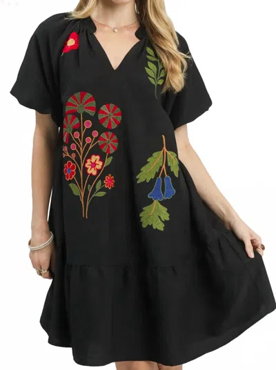 Umgee Baccara Dress In Black