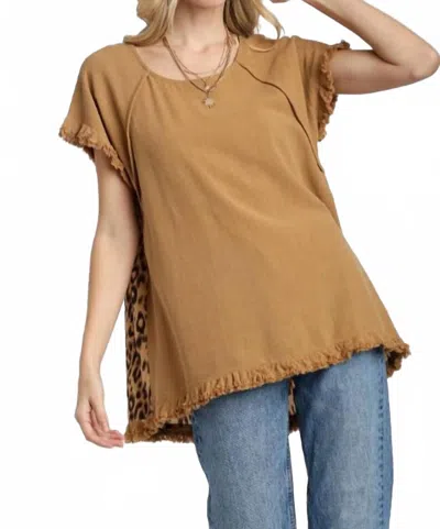 Umgee Back In The Wild Top In Toffee In Brown