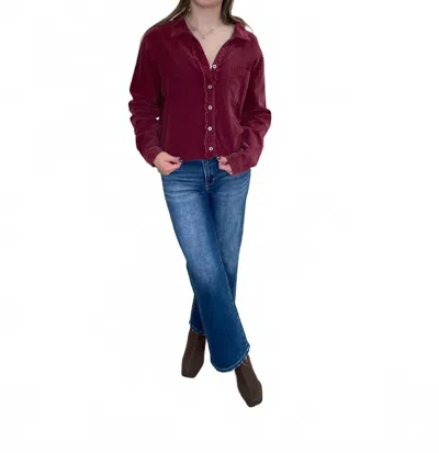 Umgee Beautiful Crazy Jacket In Wine In Brown