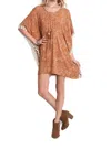 Umgee Bohemian Tassel Dress In Brown In Brown