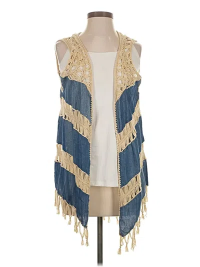 Pre-owned Umgee Cardigan Sweater In Blue