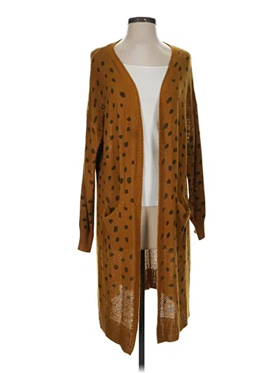 Pre-owned Umgee Cardigan Sweater In Brown