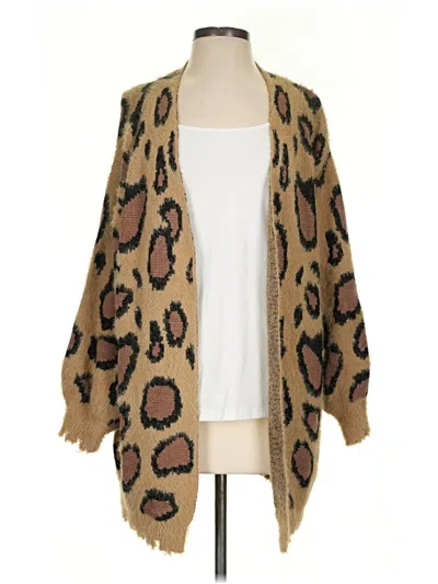 Pre-owned Umgee Cardigan Sweater In Brown