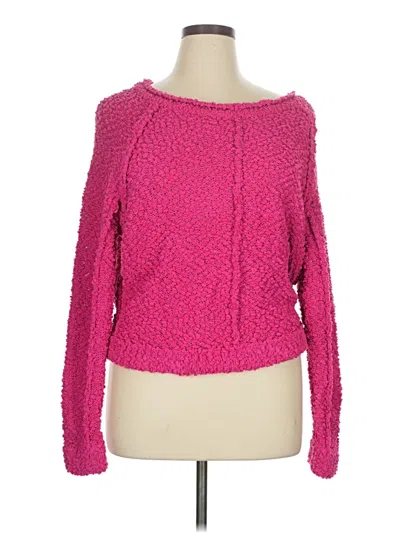 Pre-owned Umgee Cardigan Sweater In Pink