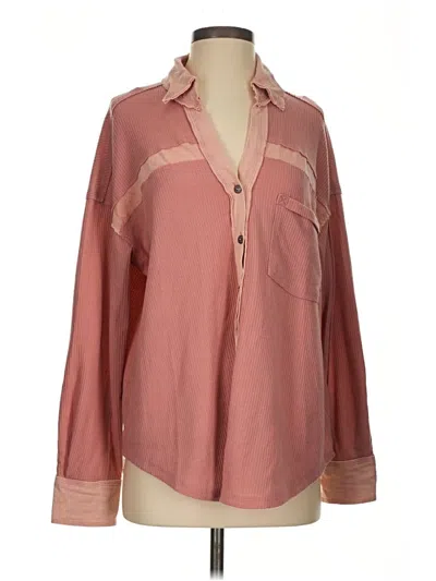 Pre-owned Umgee Cardigan Sweater In Pink