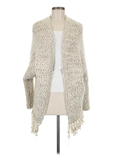 Pre-owned Umgee Cardigan Sweater In White