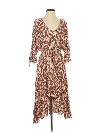 Pre-owned Umgee Casual Dress In Brown