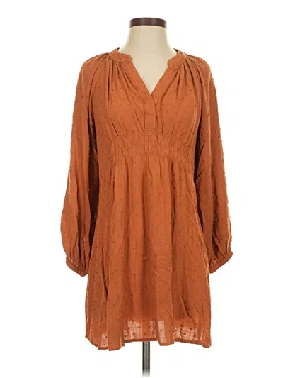 Pre-owned Umgee Casual Dress In Brown