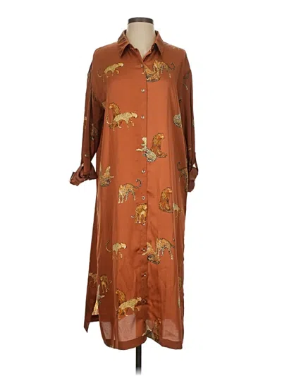 Umgee Casual Dress In Brown
