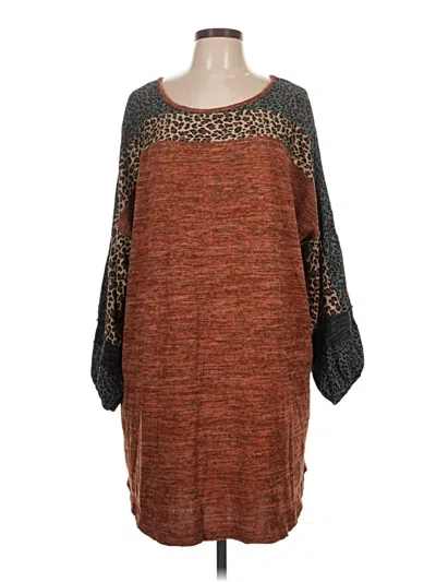 Pre-owned Umgee Casual Dress In Brown