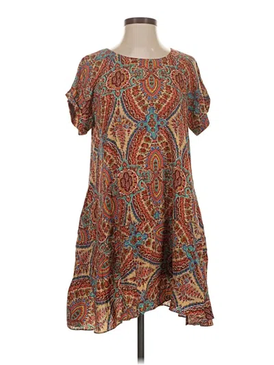 Pre-owned Umgee Casual Dress In Brown