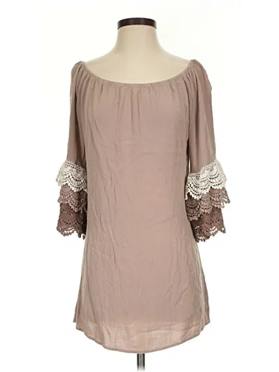 Pre-owned Umgee Casual Dress In Brown