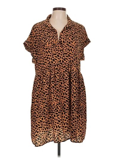 Pre-owned Umgee Casual Dress In Brown