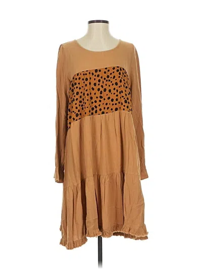 Pre-owned Umgee Casual Dress In Brown