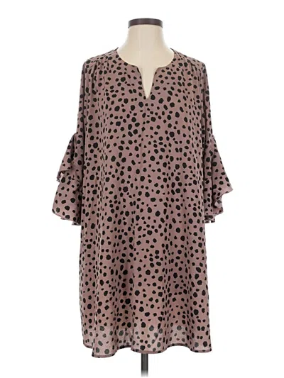 Pre-owned Umgee Casual Dress In Brown