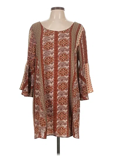 Pre-owned Umgee Casual Dress In Brown