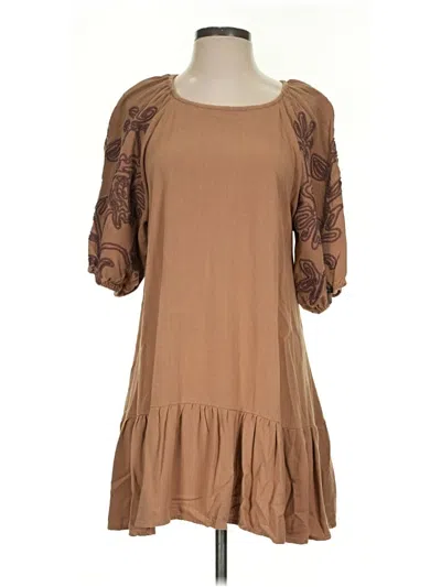 Pre-owned Umgee Casual Dress In Brown