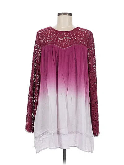 Pre-owned Umgee Casual Dress In Burgundy