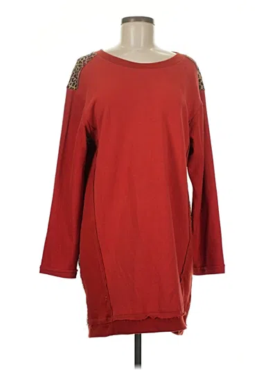 Pre-owned Umgee Casual Dress In Burgundy