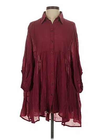 Pre-owned Umgee Casual Dress In Burgundy