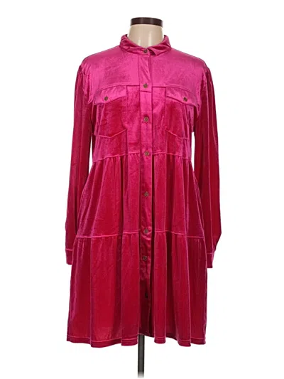 Pre-owned Umgee Casual Dress In Burgundy