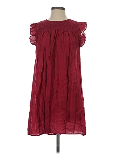 Pre-owned Umgee Casual Dress In Burgundy