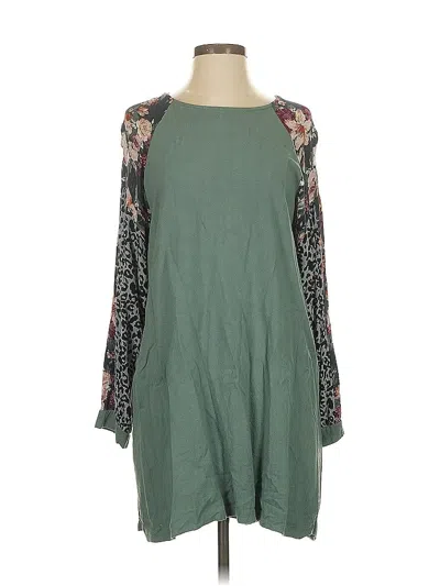Pre-owned Umgee Casual Dress In Green